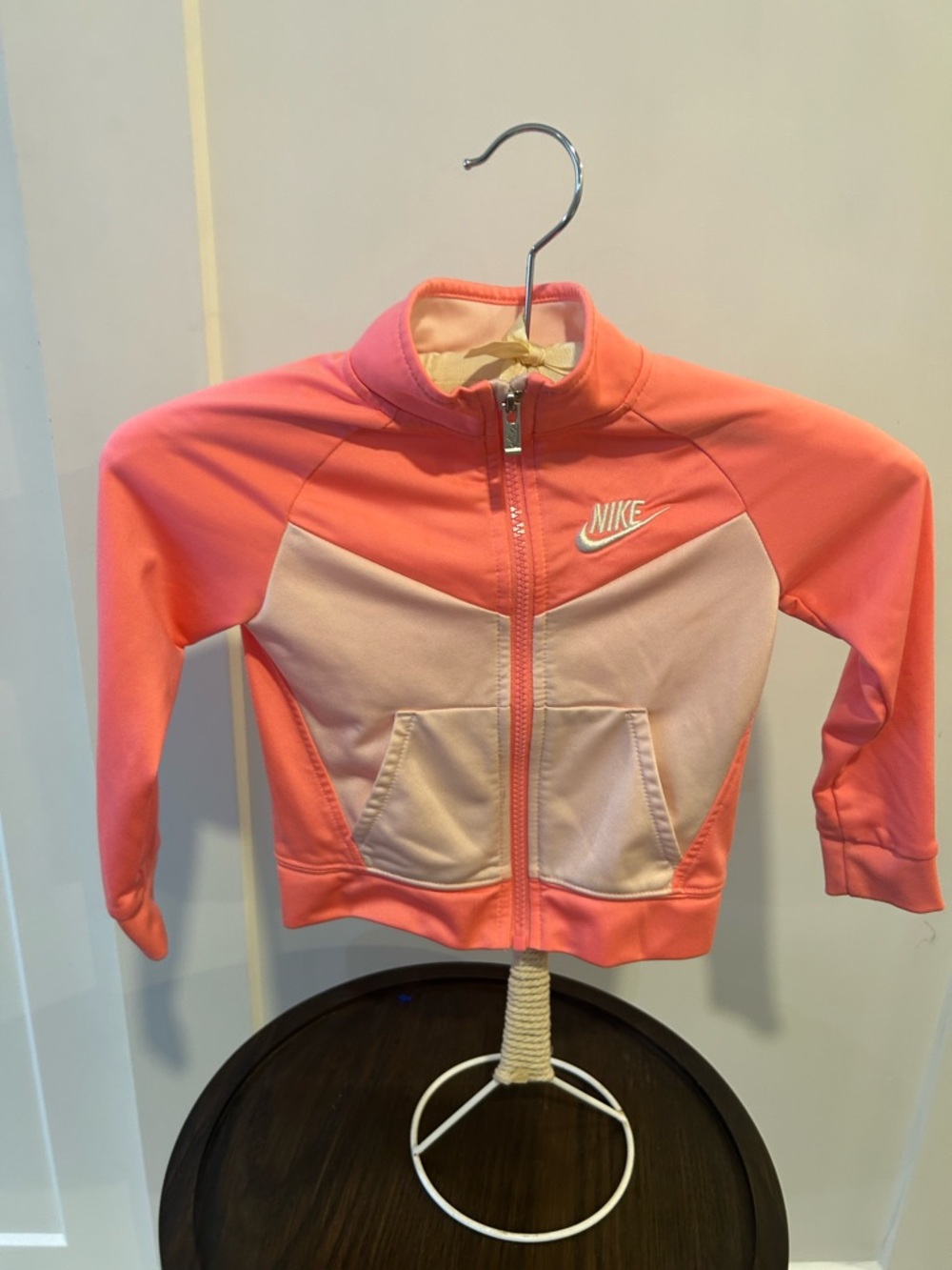 Nike Pink & Light Pink Girls' Zip-Up Athletic Jacket